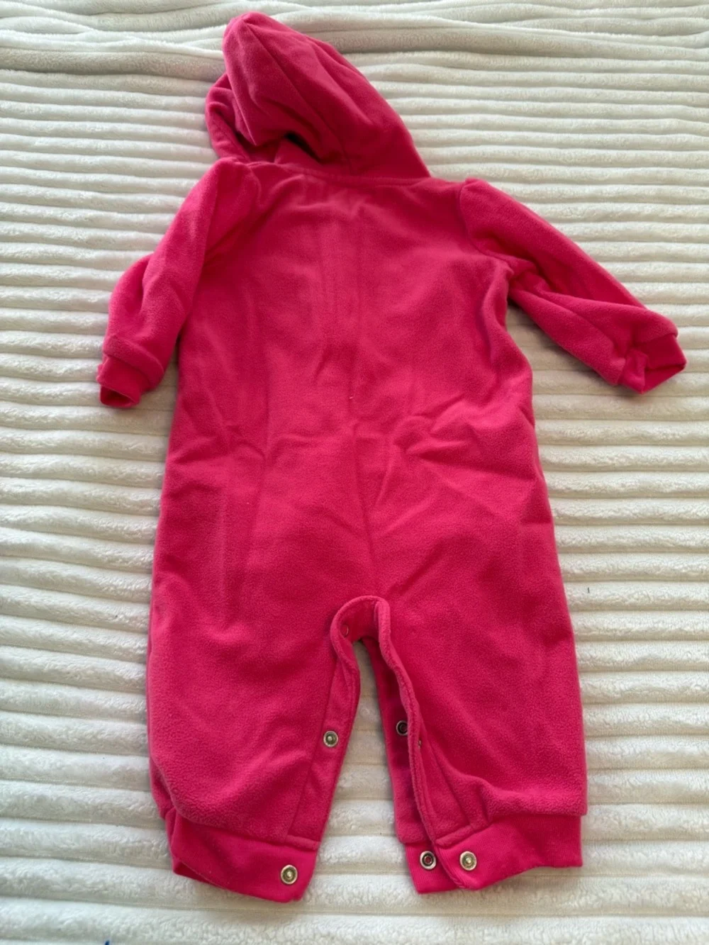 Carter's Bundle - Hot Pink Onesie With Fox & Two Piece Hot Pink/Grey Fleece Set